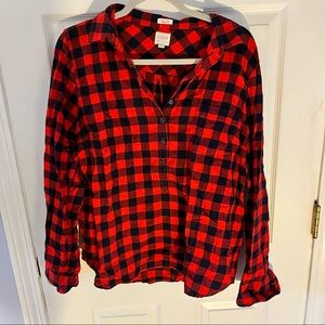 JCREW Perfect Fit Buffalo Plaid Flannel